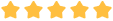 Five yellow stars in a row
