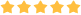 Five yellow stars in a row