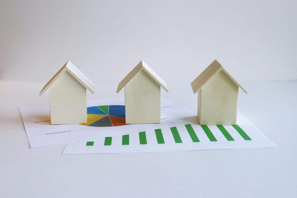 Three model houses on graphs