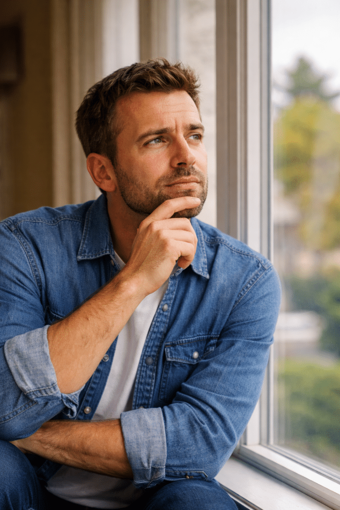 Can You Sell a House With Mold? What Buyers and the Law Say 9 Man thoughtfully gazing out window.