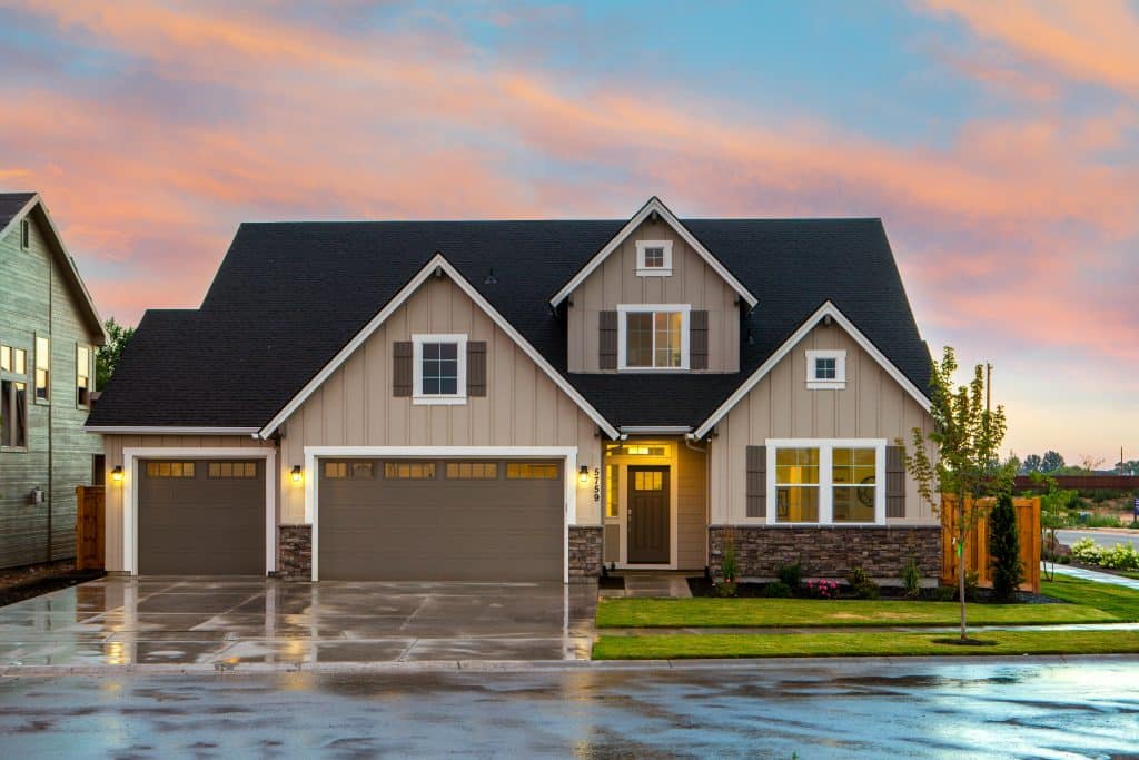 A nice house in a suburban neighborhood.